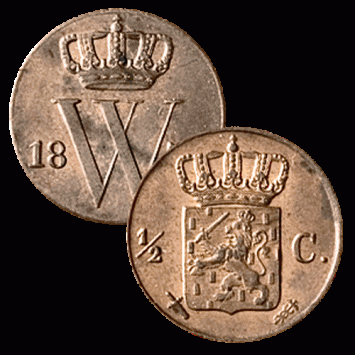 1/2 Cent 1854